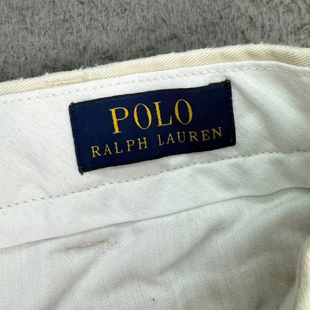 Polo Ralph Lauren Chino Pants Mens 38x32 Beige Classic Fit Cotton Twill Khakis